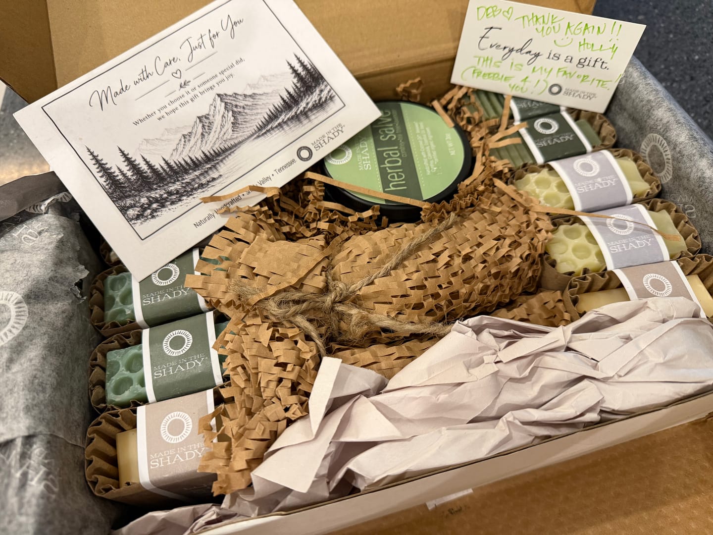 Customer photo review of The LOAF: 10 Wrapped Handcrafted Natural Soap Bars