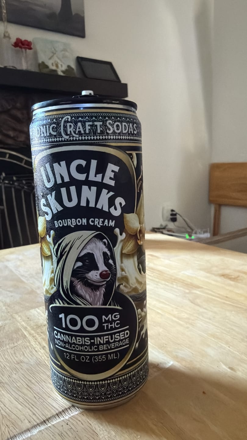 Customer photo review of Bourbon Cream | 100 mg | 12oz Chronic Craft Soda