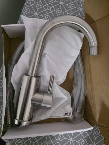 Customer photo review of Stainless Steel Bathroom Faucet - MapleFair Basin Faucet
