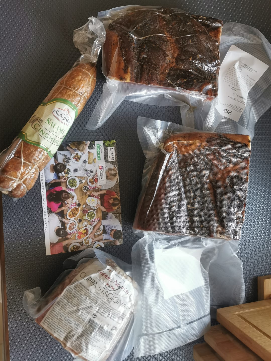 Customer photo review of Whole Wild Boar Salame 350g
