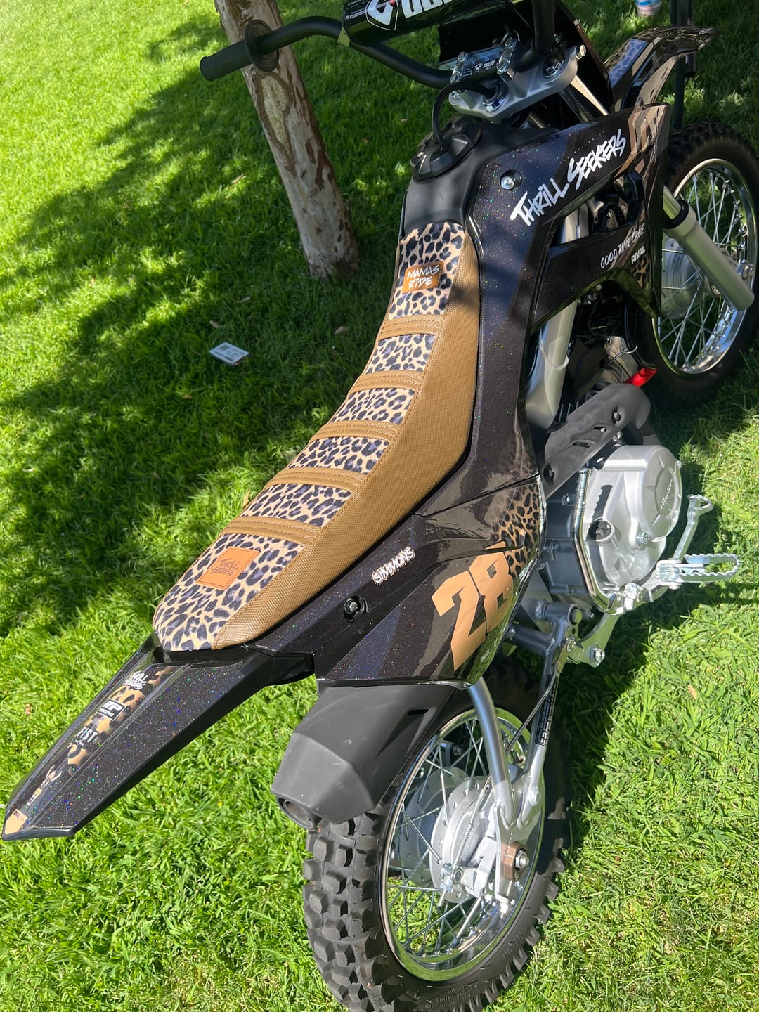 Customer photo review of Custom Seat Cover: 2026 Honda CRF110F