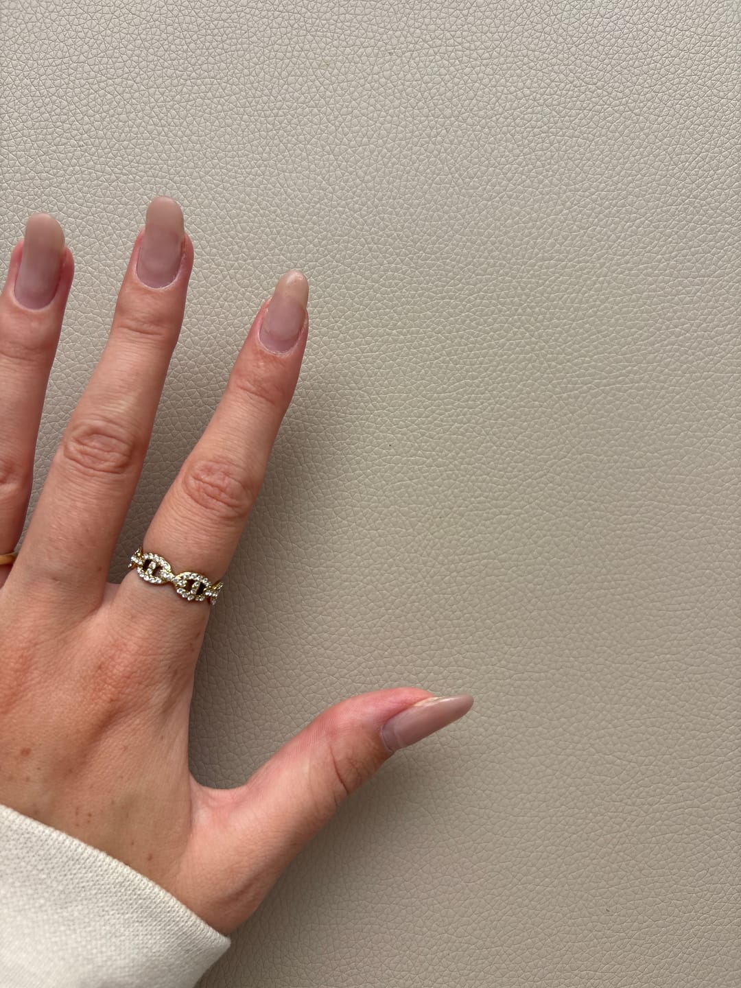 Customer photo review of Pave Flow Deluxe Ring 14K Vergoldet
