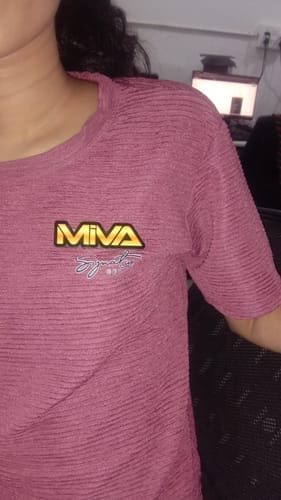 Customer photo review of Customized Magnetic Badge | Wear Your Brand
