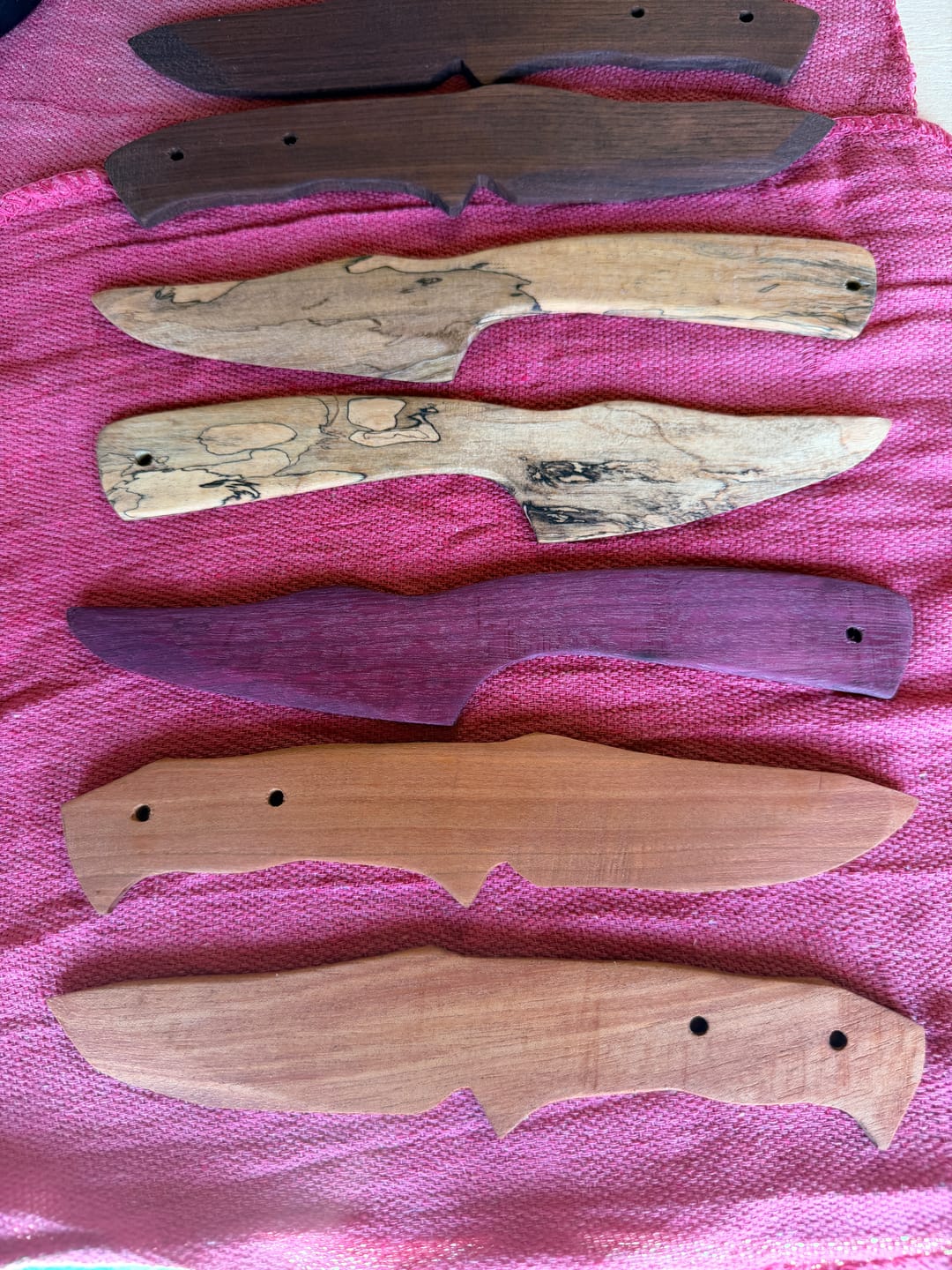 Customer photo review of 15-Pcs Cutting Board Maker Kit - Padauk, Cherry & White ash | 3/4" Premium Hardwood Project Pack for Woodworking & DIY Crafts