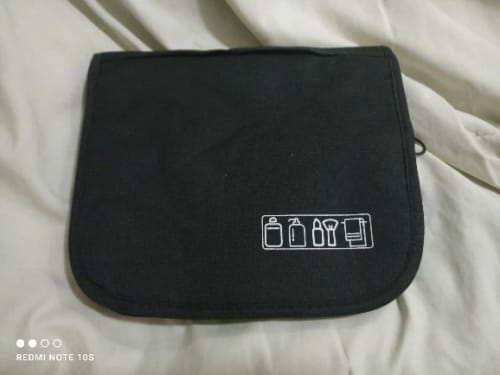 Customer photo review of Men's Toiletry Bag – Waterproof Hanging Travel Wash Pouch