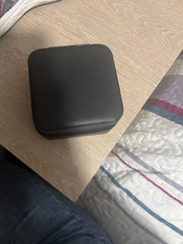 Customer photo review of Small Jewelry Box – Macaroon Style Travel Case for Studs & Rings