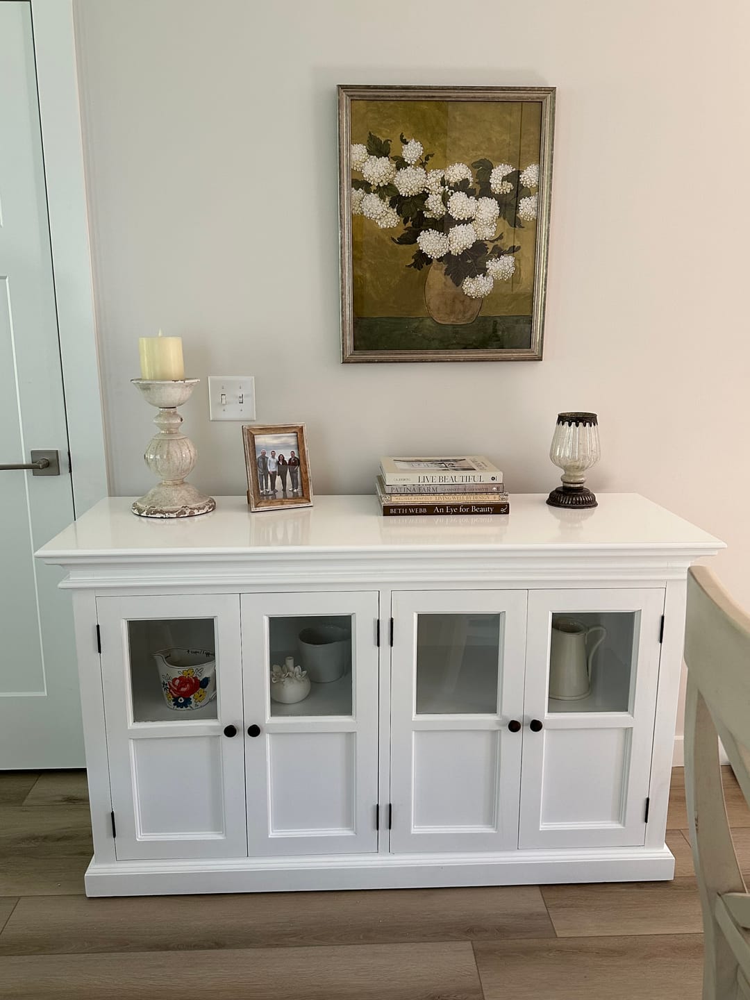 Customer photo review of Halifax Buffet with 4 Glass Doors 57''