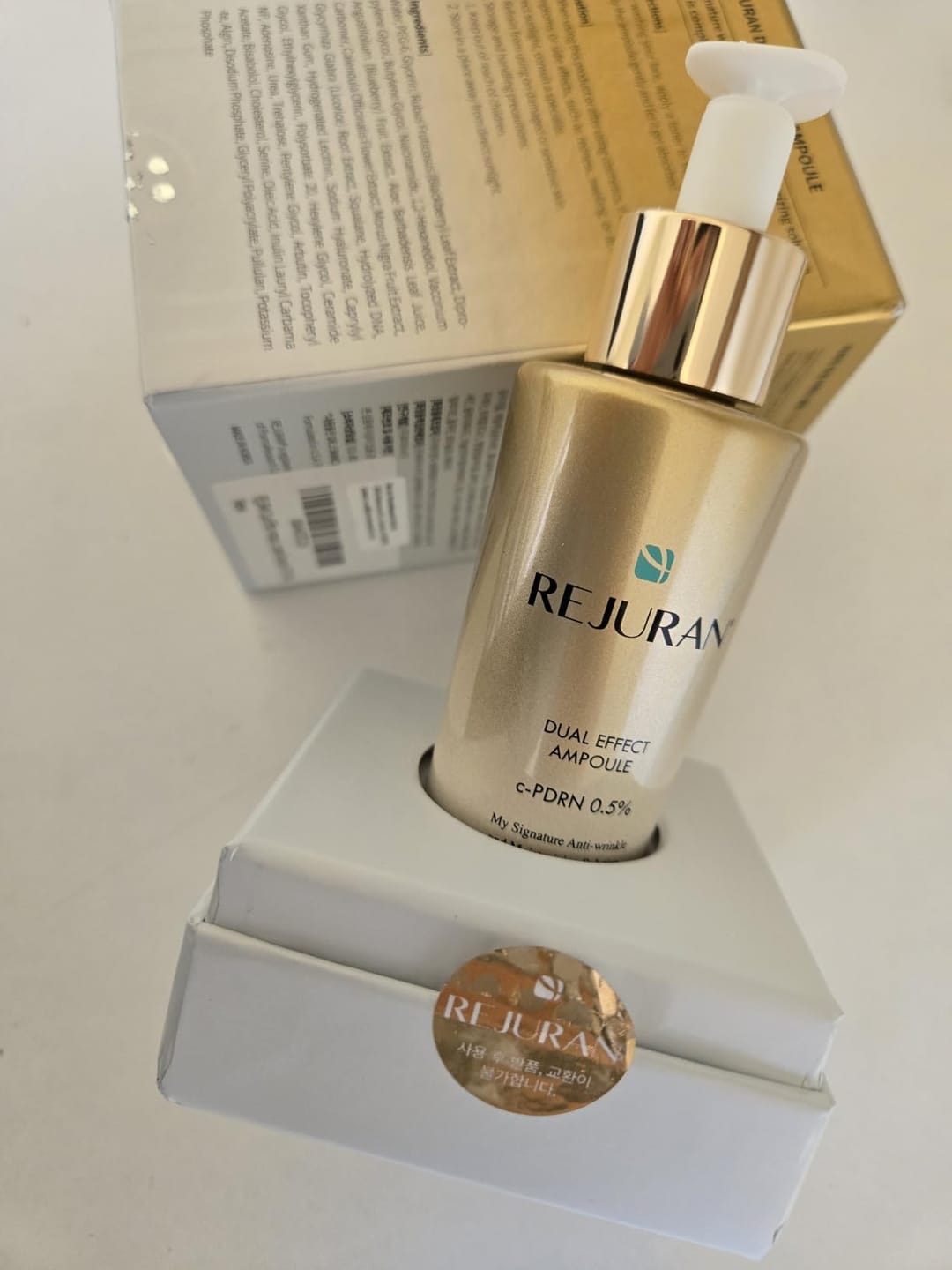 Customer photo review of Rejuran Dual Effect Ampoule