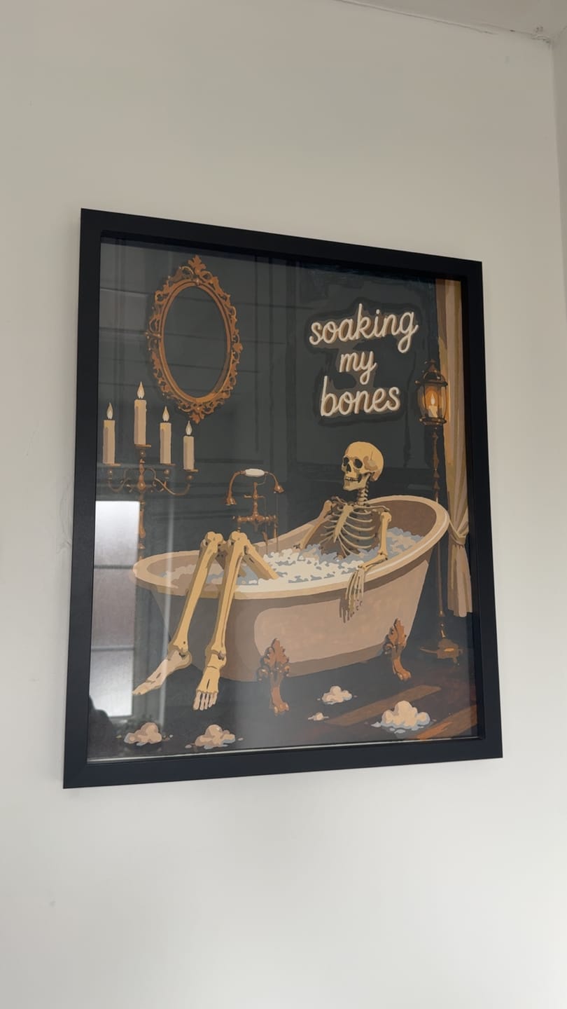 Customer photo review of Soaking My Bones | Paint by Number