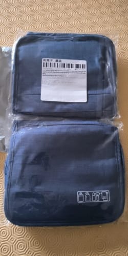 Customer photo review of Men's Toiletry Bag – Waterproof Hanging Travel Wash Pouch