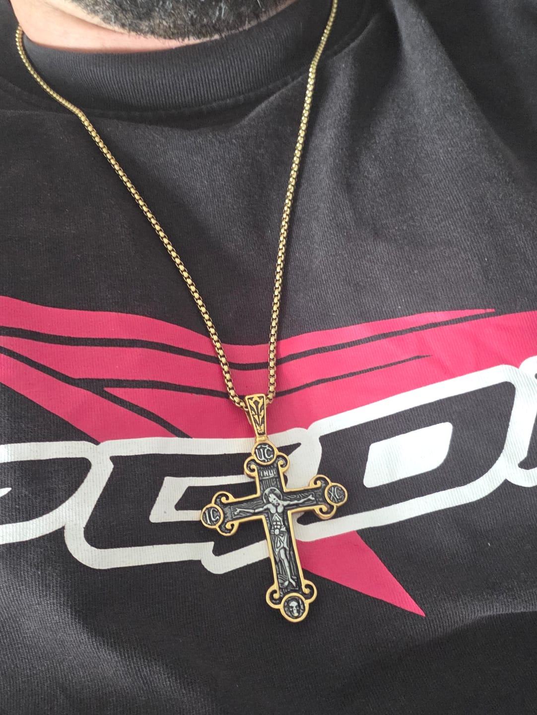 Customer photo review of HOLY CROSS. - GOLD