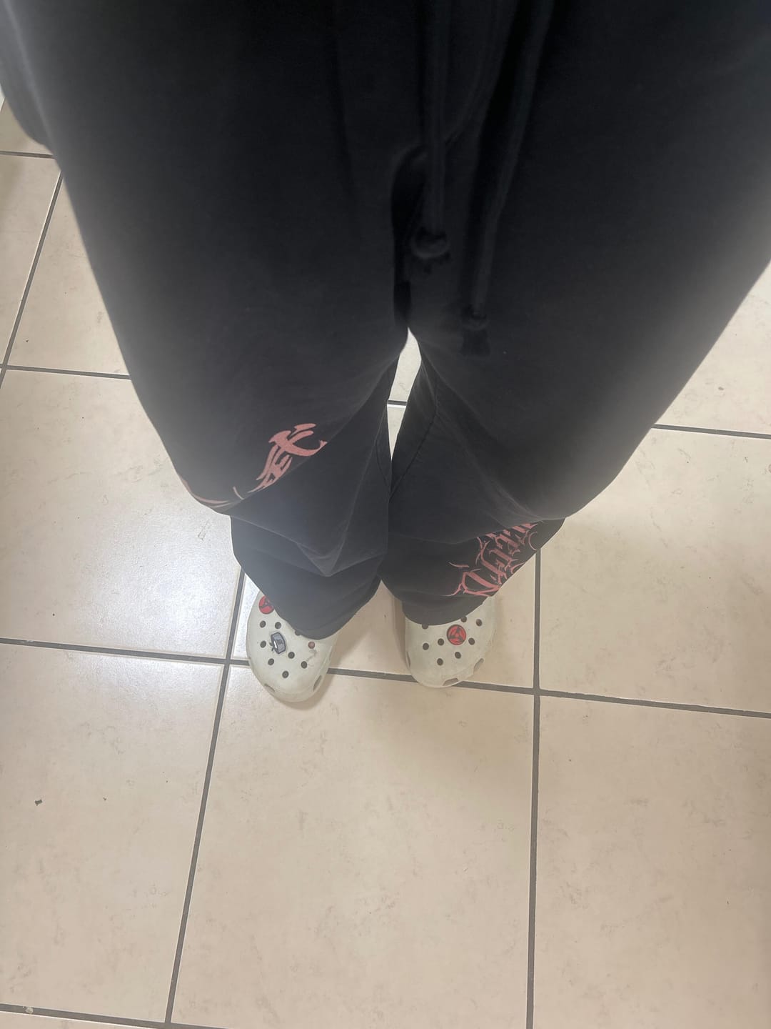 Customer photo review of UC038 Obsidian Straight Cut Joggers - Black Wash