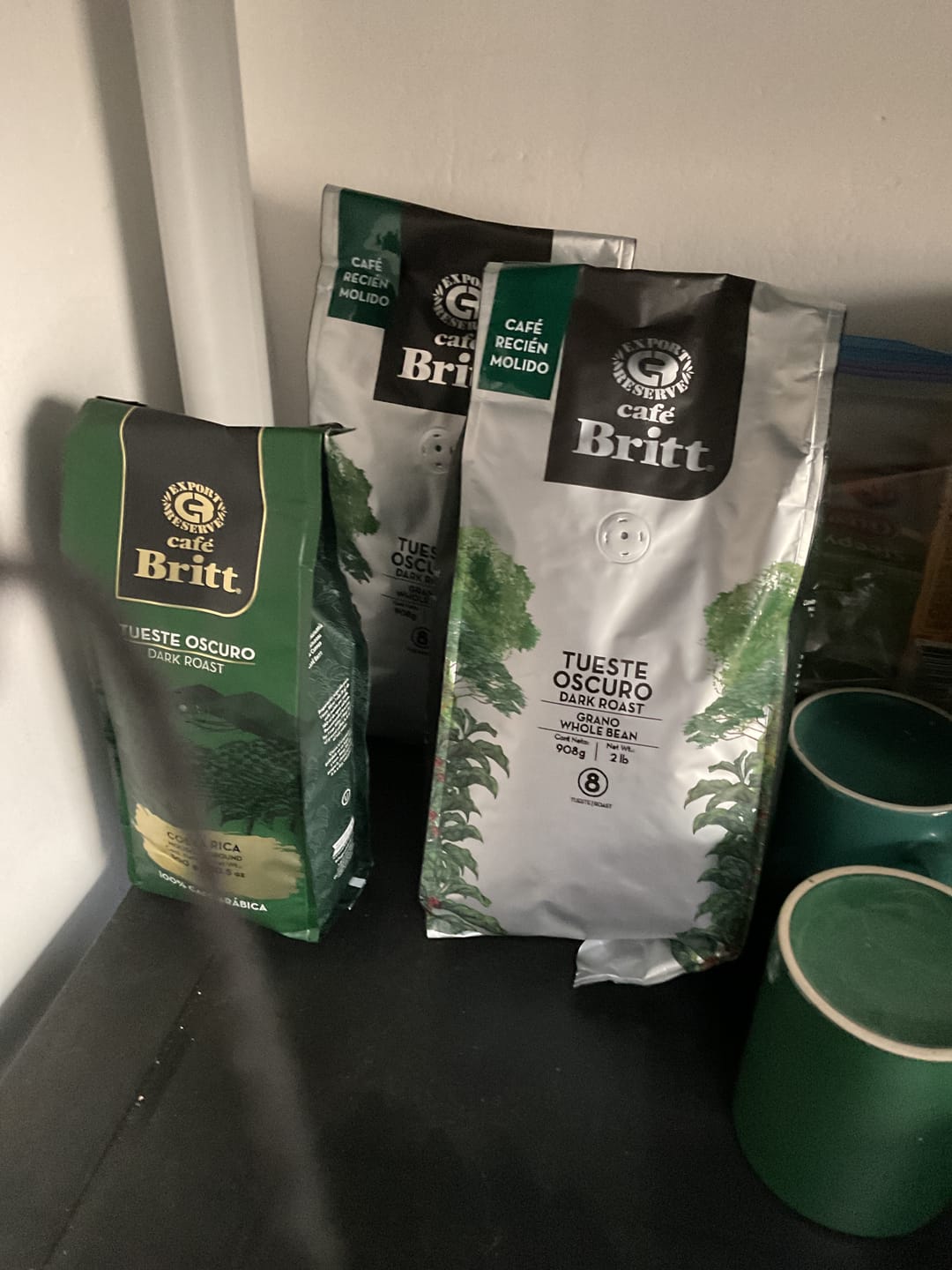 Customer photo review of Café Britt Tueste Oscuro Molido