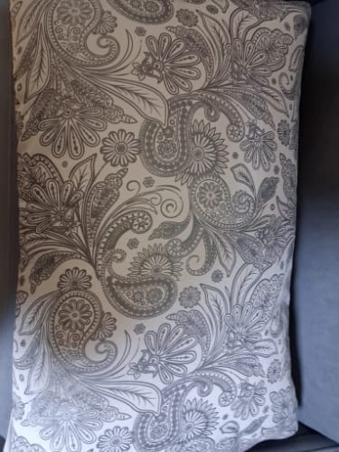 Customer photo review of Sleeping Pillow Set – 2PC Brushed Texture Patterned Pillows