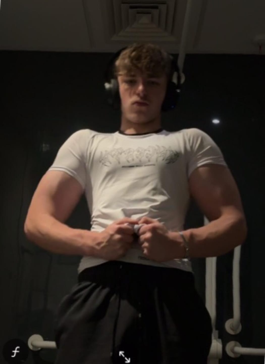 Customer photo review of UC08 Resurgence Compression Tee - White/Black