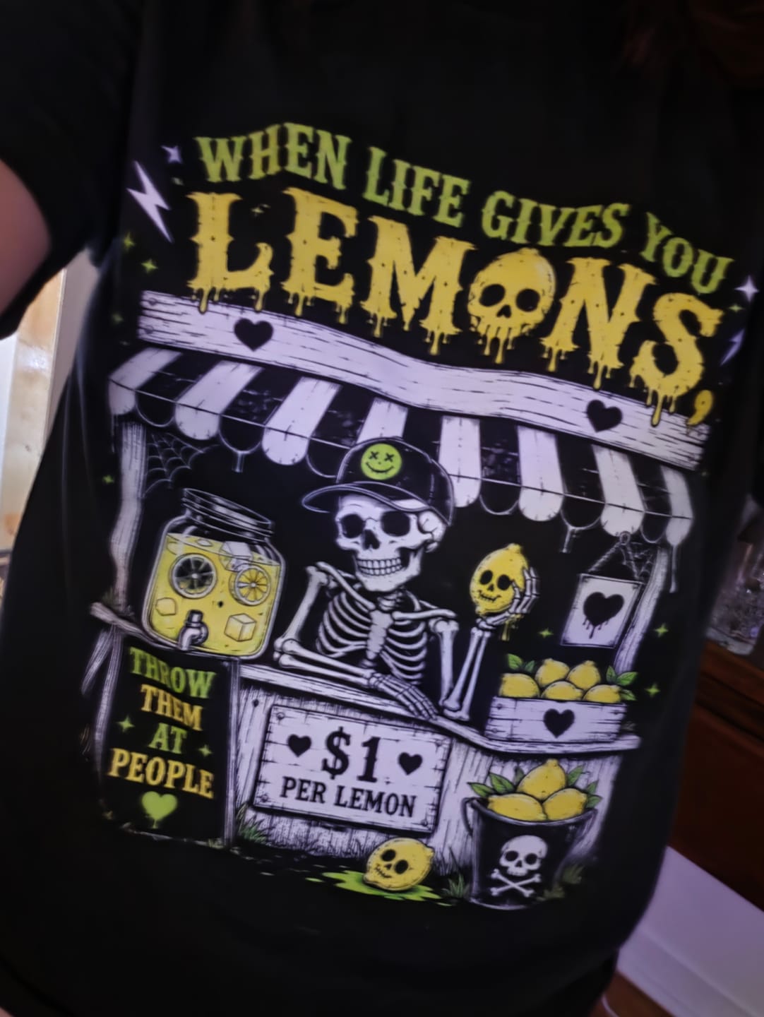 Customer photo review of When Life Gives You Lemons TEE