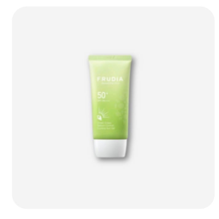 Customer photo review of Frudia Green Grape Sebum Control Sun Gel SPF50+/ PA++++