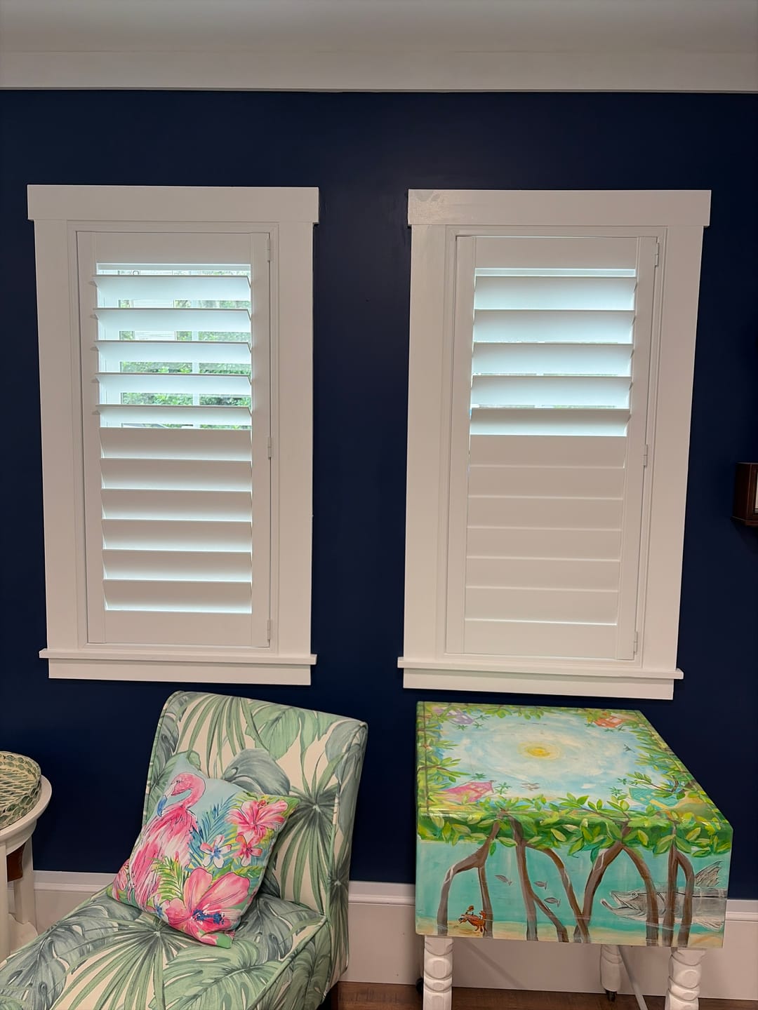 Customer photo review of Hybrid Wood Plantation Shutter