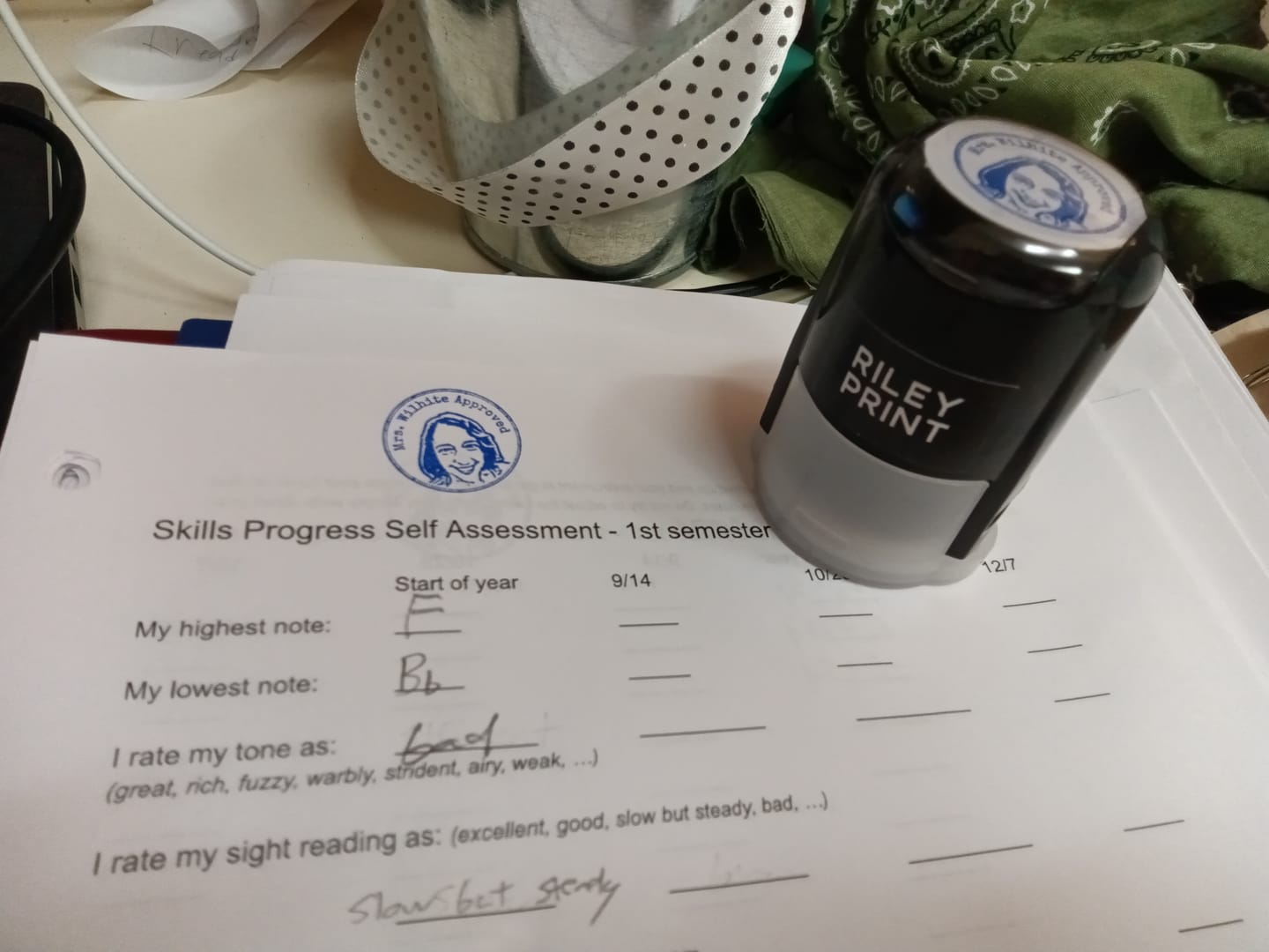 Customer photo review of Face Stamp ¦ Self-Inking Stamp ¦ US