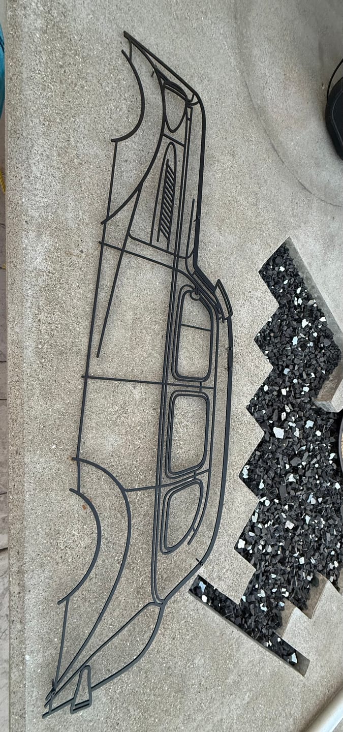 Customer photo review of Your Custom Car Silhouette Metal Wall Art Service