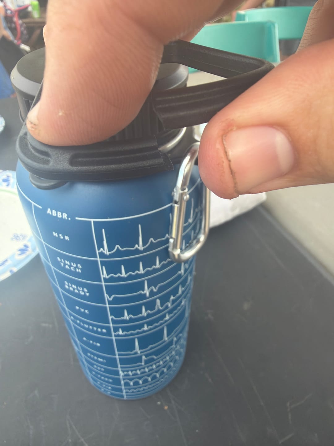 Customer photo review of EKG Water Bottle (32oz)