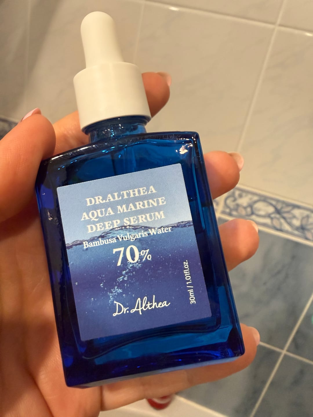 Customer photo review of Dziļi mitrinošs atjaunojošs serums Dr. Althea Aqua Marine Deep Serum