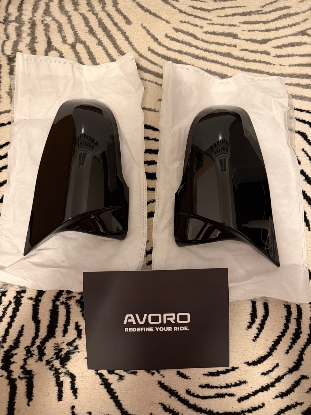 Customer photo review of BMW 2/3/4/5 Series G42/G20/G22/G26/G30 Gloss Black M-Style Mirror Covers (2017+)