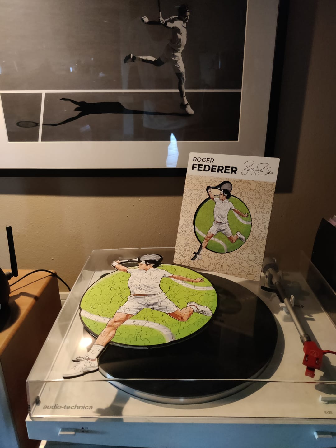 Customer photo review of Roger Federer - Puzzle di Legno