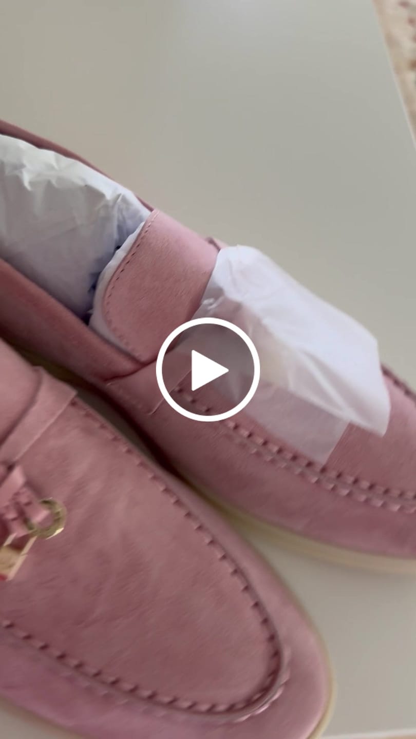 Customer video review of summer charm walk loafer suede