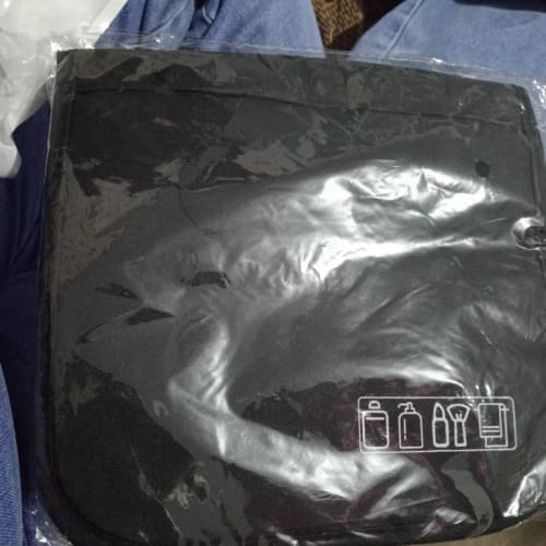 Customer photo review of Men's Toiletry Bag – Waterproof Hanging Travel Wash Pouch