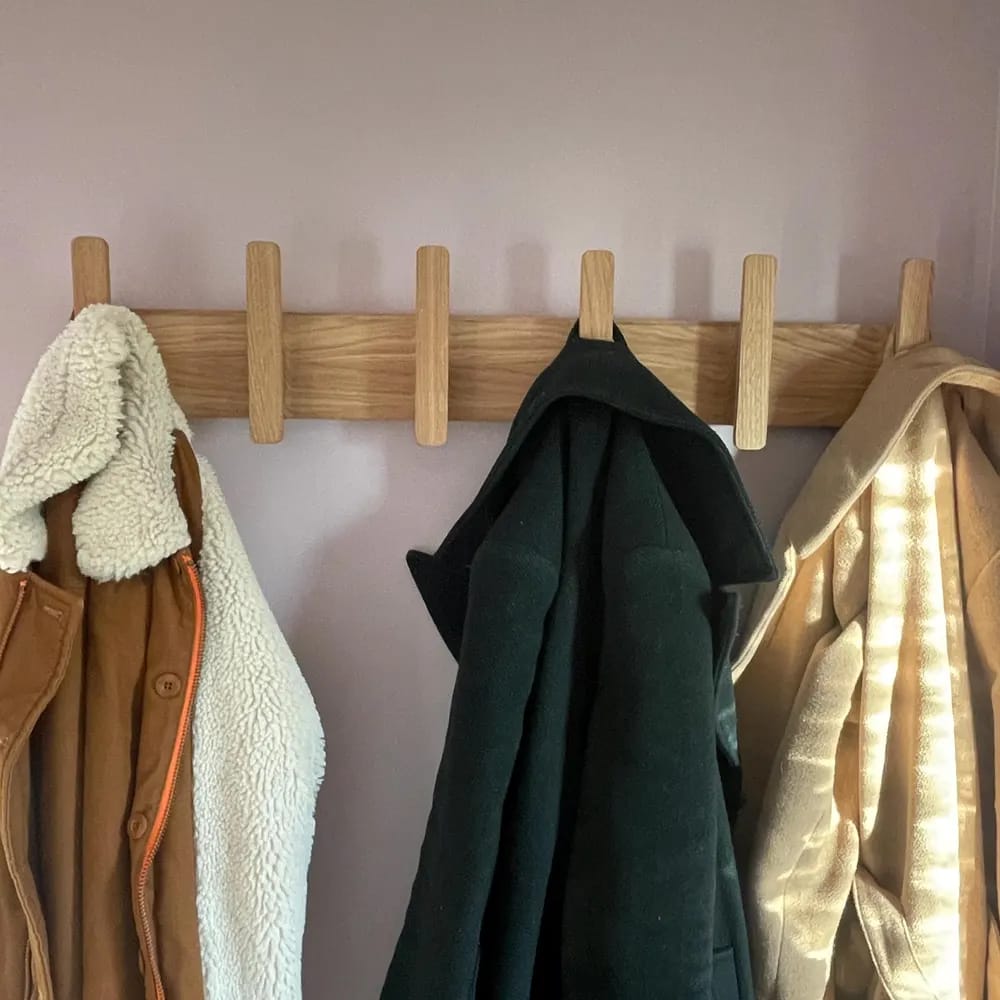 Customer photo review of Premium Solid Wood Scandinavian Wall Hanger