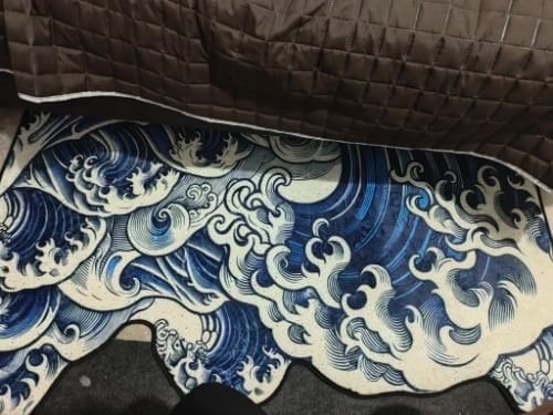 Customer photo review of Wave Pattern Floor Mat - Soft Anti-Slip Home Rug