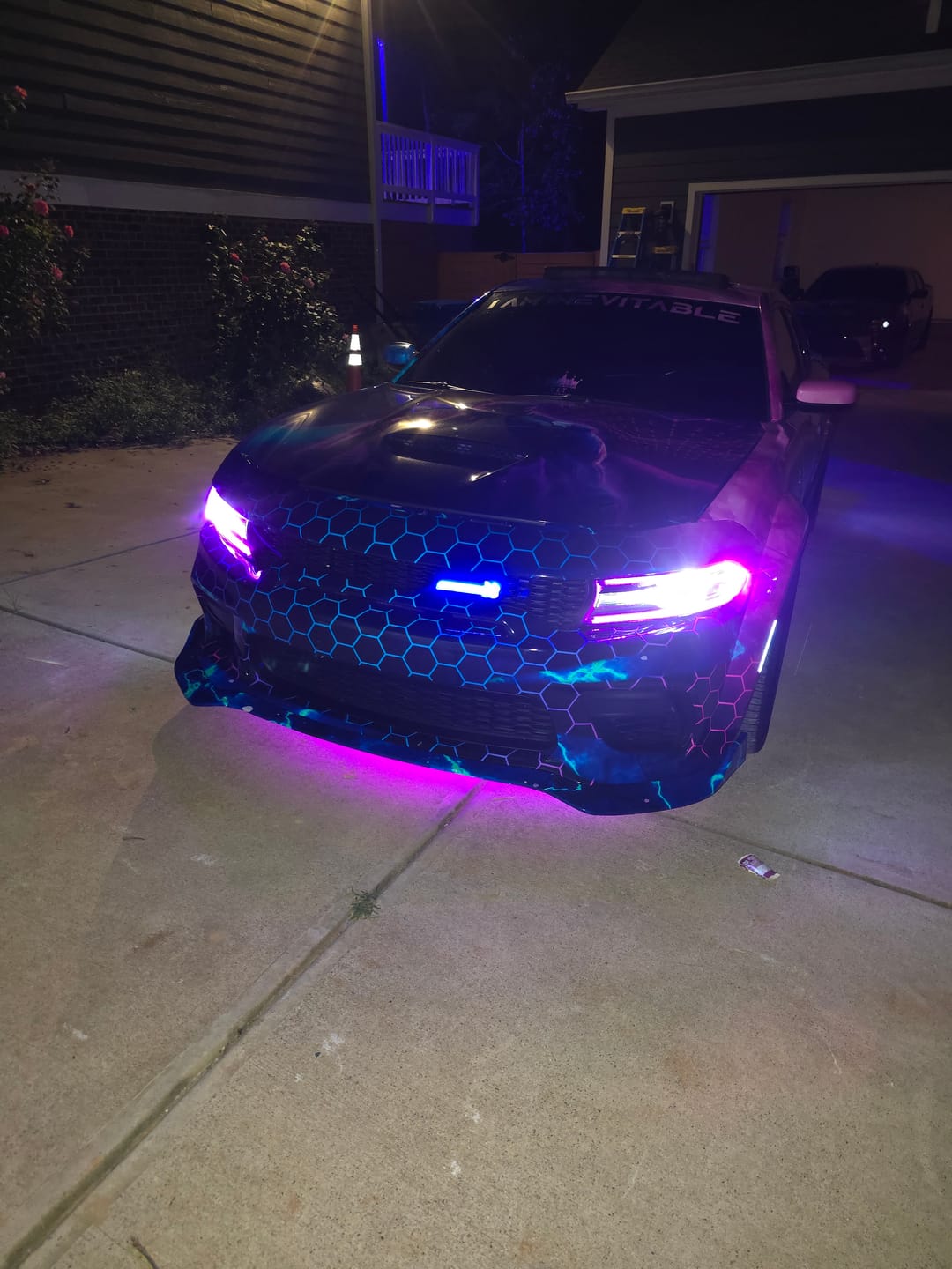 Customer photo review of Scatpack LED Emblem Badge (Multicolor Flow)