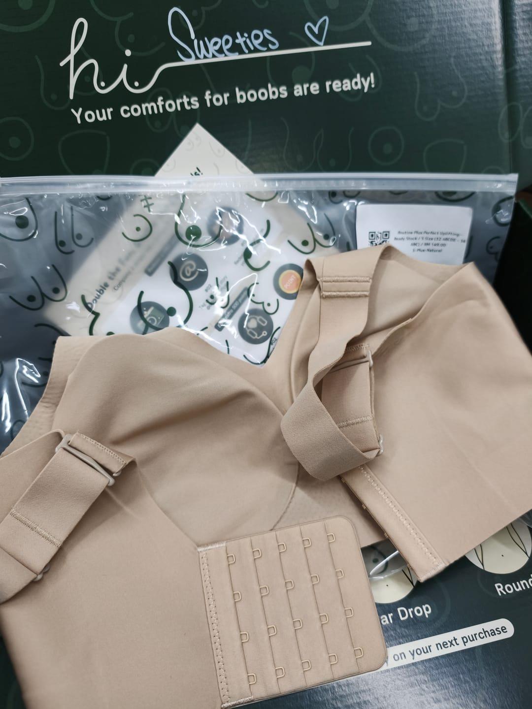 Customer photo review of Routine Plus Perfect Uplifting Seamless Bra (S-3XL) In Warm Natural