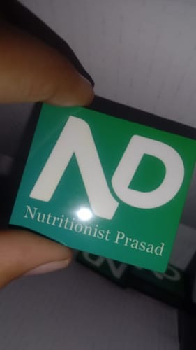 Customer photo review of Customized Magnetic Badge | Wear Your Brand