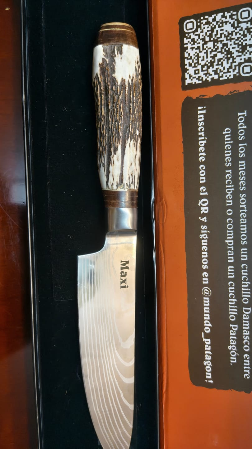Customer photo review of Cuchillo Asador Artesanal hoja 16 cm PATAGÓN - PATAGÓNICO OLAS