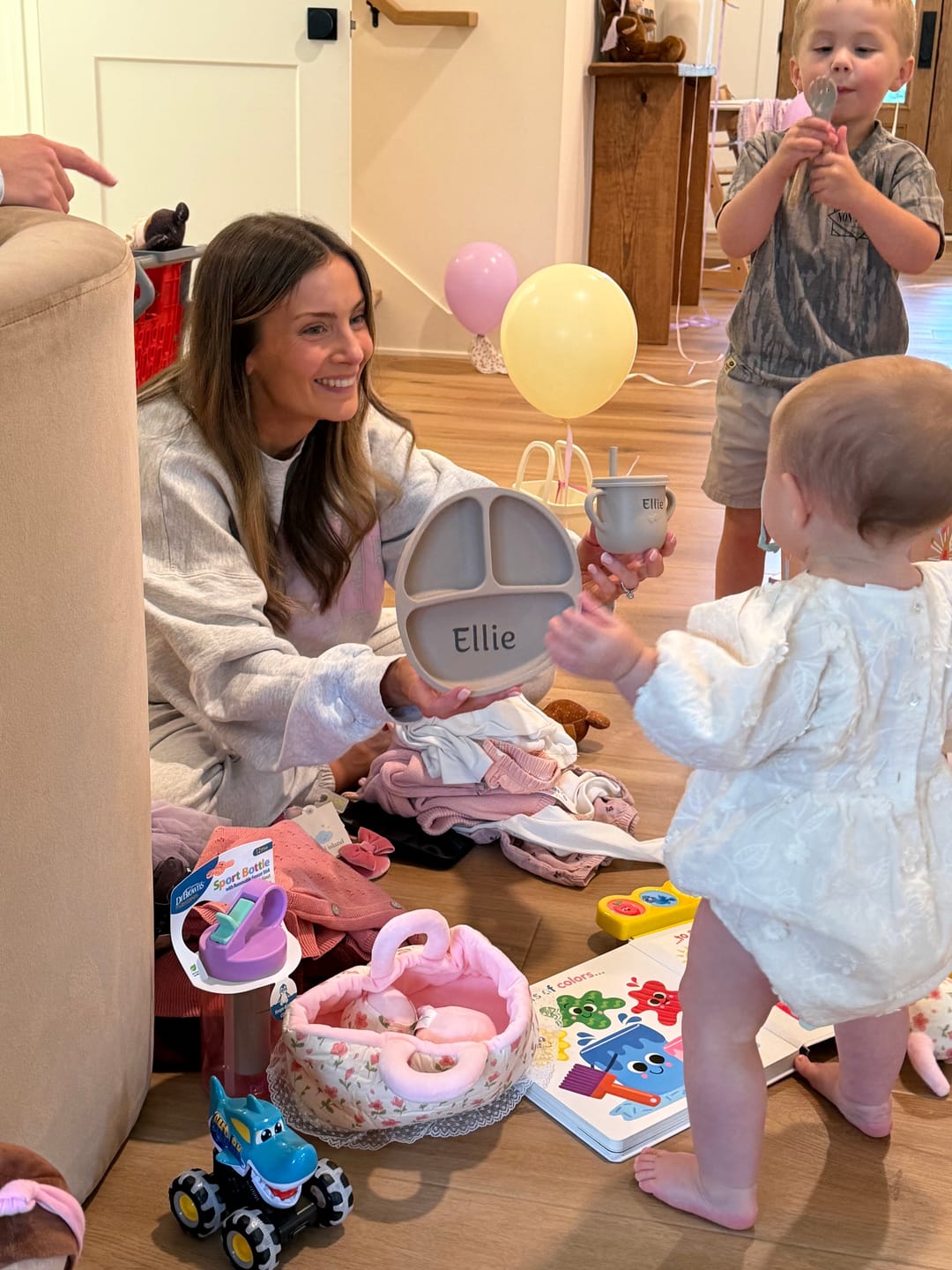 Customer photo review of Noah + Nori™ Personalized Baby Feeding Set
