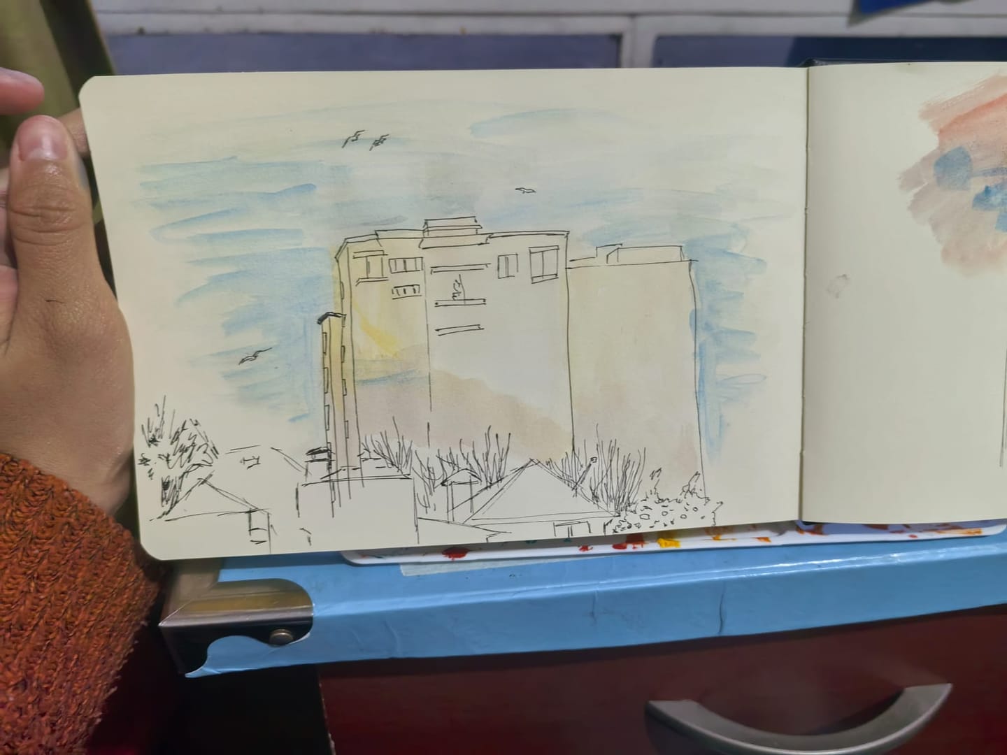 Customer photo review of Sakura Sketch Note Book - Sketchbook Papel Blanco/Crema 80 Hojas, 140 g/m2 + Pigma PN
