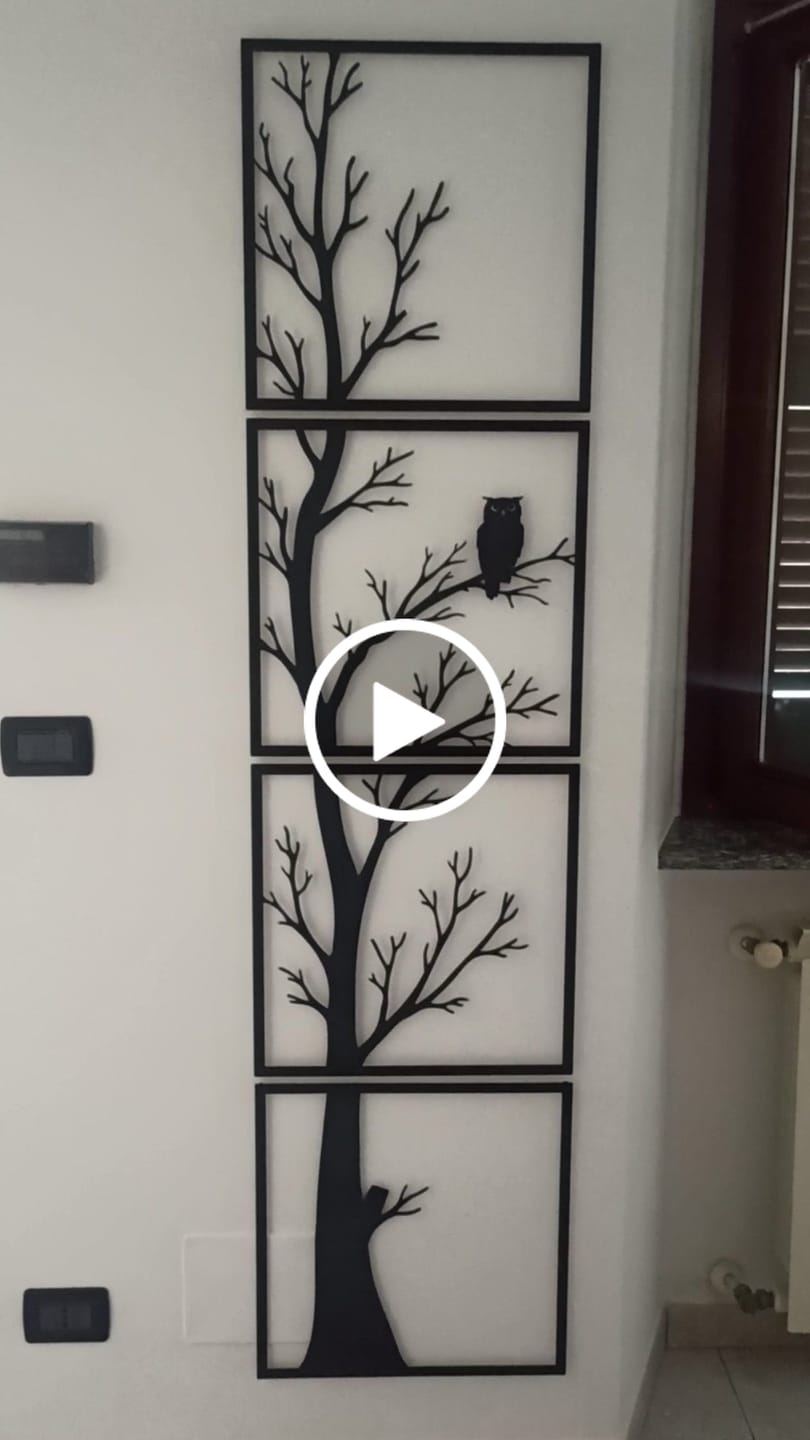 Customer video review of Décoration Murale en Métal - Night watch