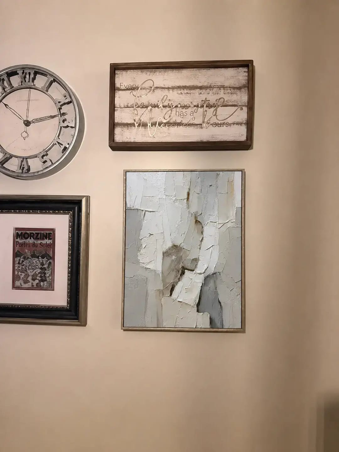 Customer photo review of Alabaster Facets Wabi Sabi Wall Art