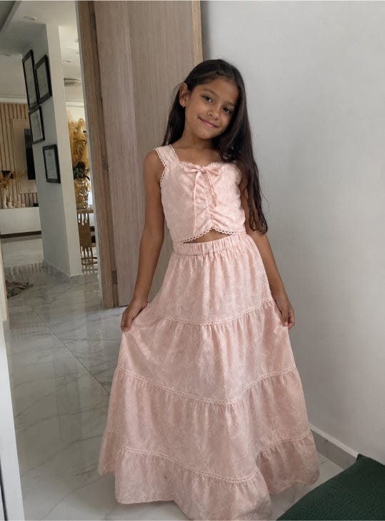 Customer photo review of Vestido Largo para niña - Aitana