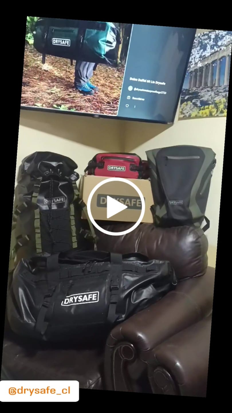 Customer video review of Mochila Exploradores 50 Lts, 100% Impermeable, Outdoor, Trekking, DRYSAFE
