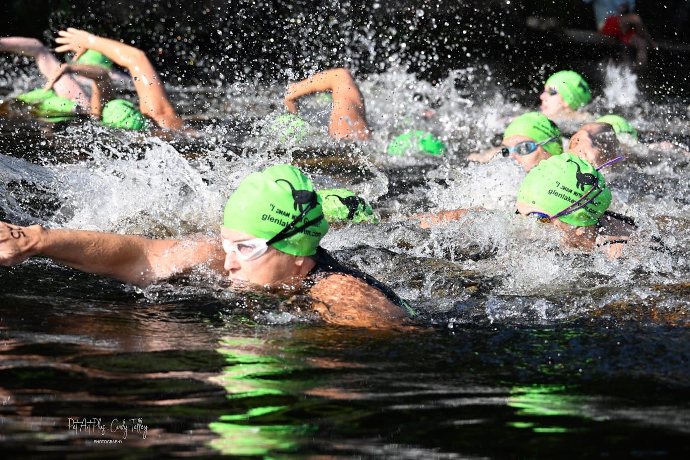 Customer photo review of NanoClear™ Strike Swim Goggles Clear (White/Black)
