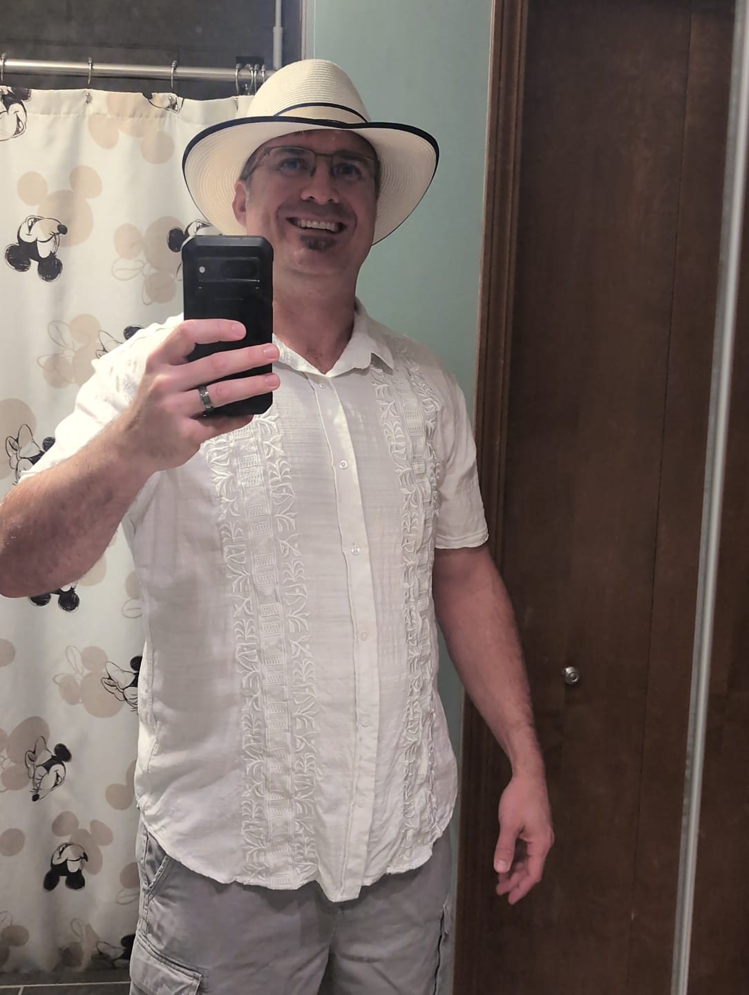 Customer photo review of Guayabera – Bamboo Short Sleeve Shirt