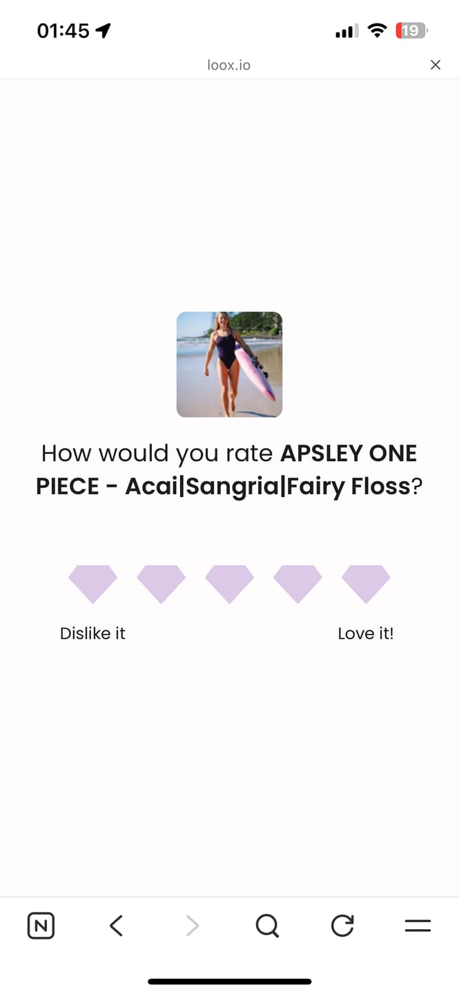 Customer photo review of APSLEY ONE PIECE - Acai|Sangria|Fairy Floss