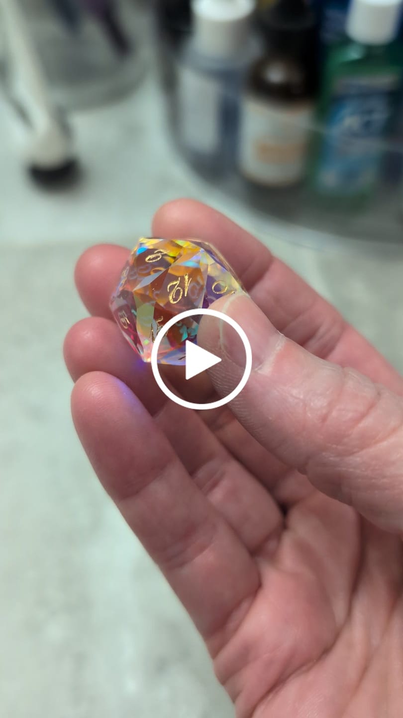 Customer video review of Custom Wedding Anniversary Gift Diamond-like Dice