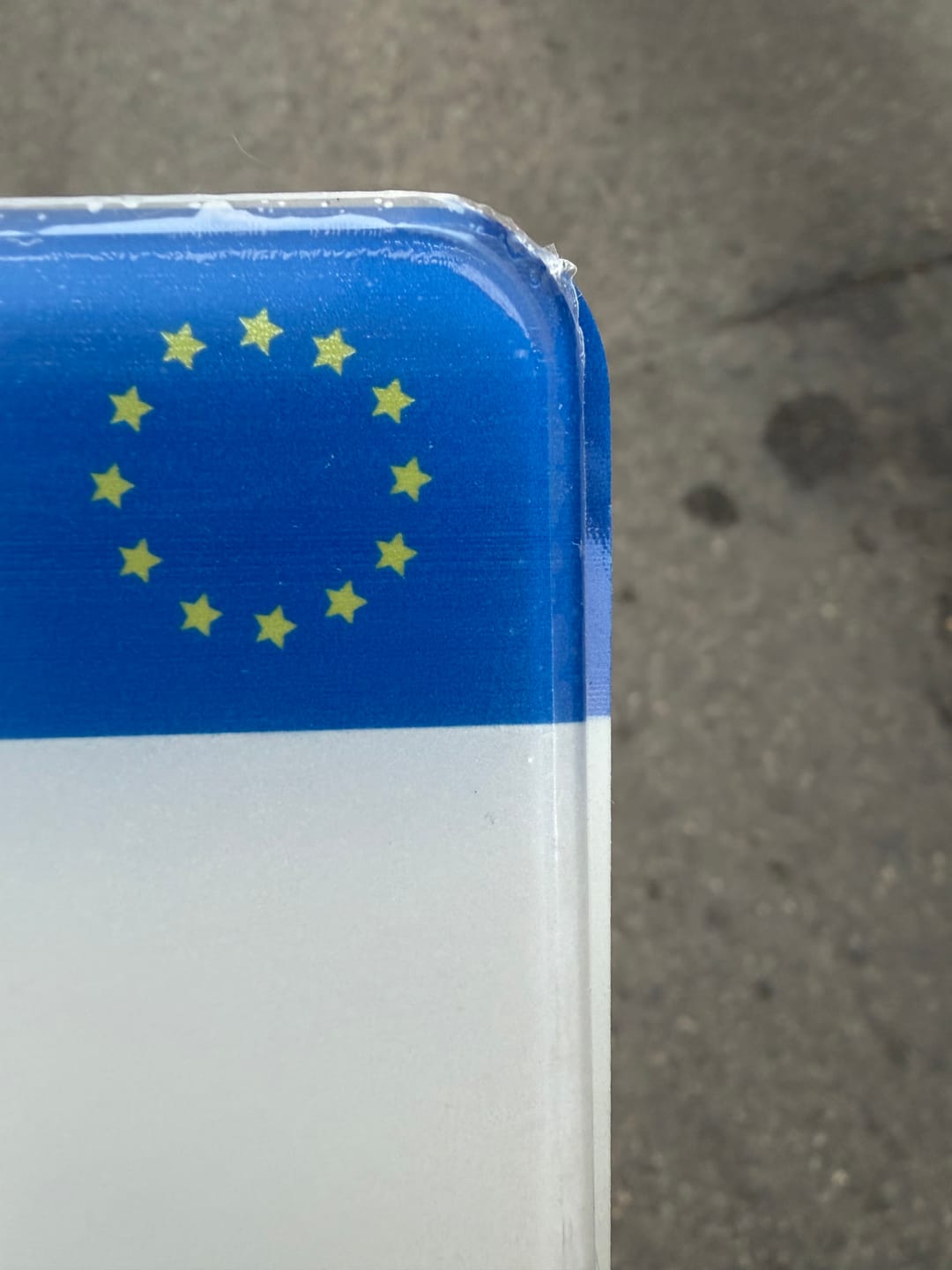 Customer photo review of Plaque moto et scooter plexiglass homologuée