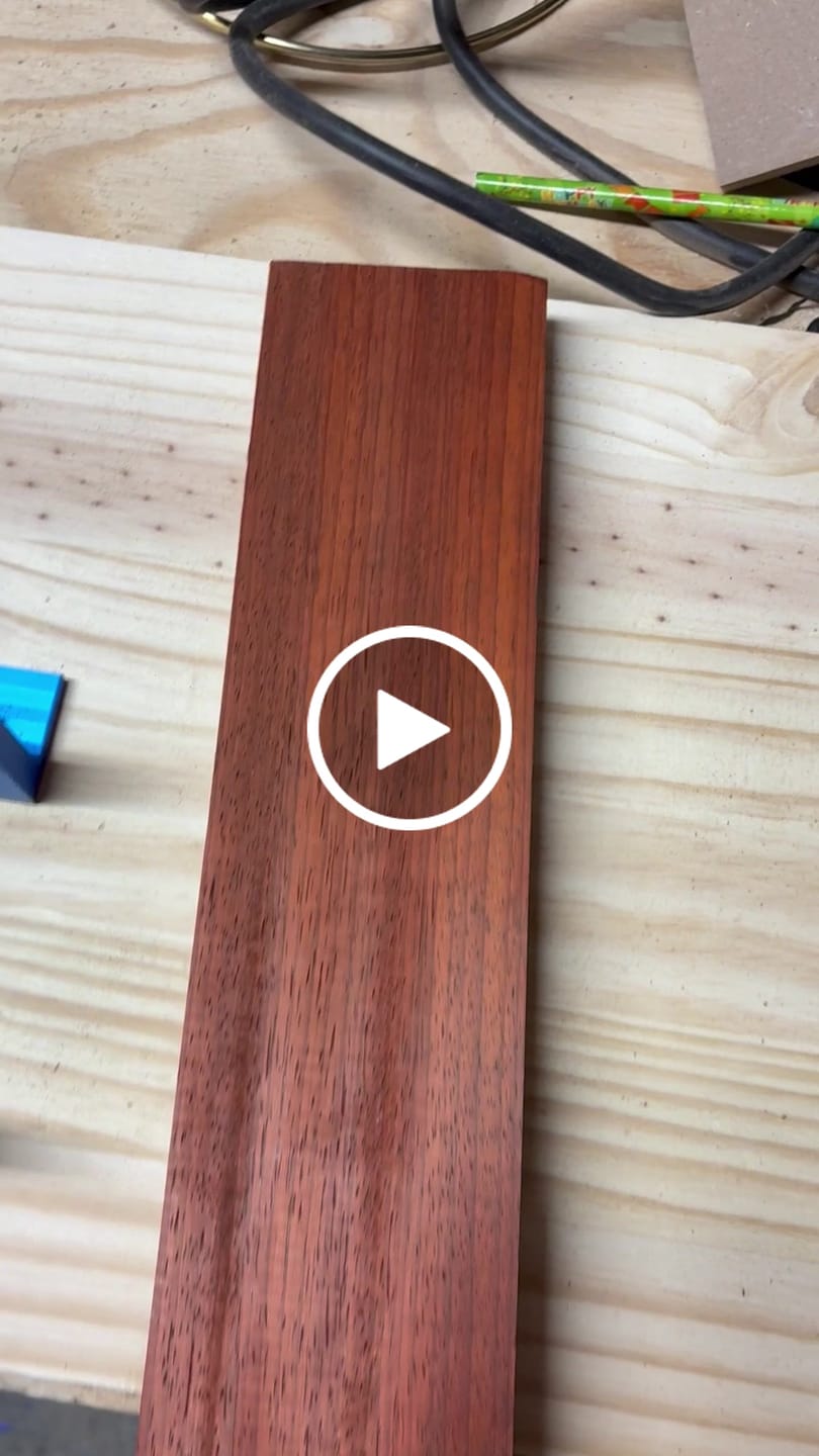 Customer video review of 1 Piece, Padauk Guitar Neck Blank  27"x3-3/8"x1-1/4" #7686
