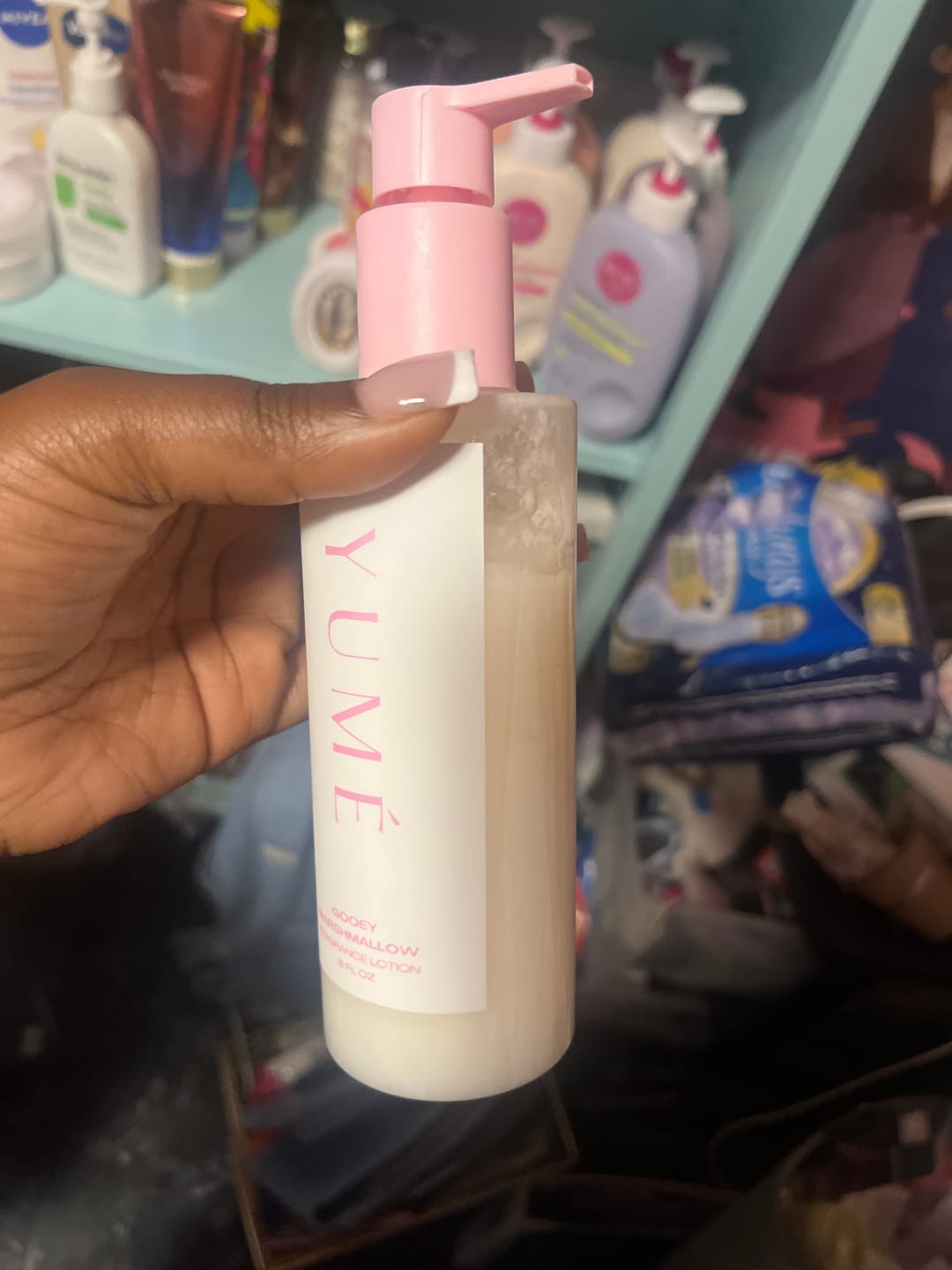 Customer photo review of GOOEY MARSHMALLOW FRAGRANCE LOTION