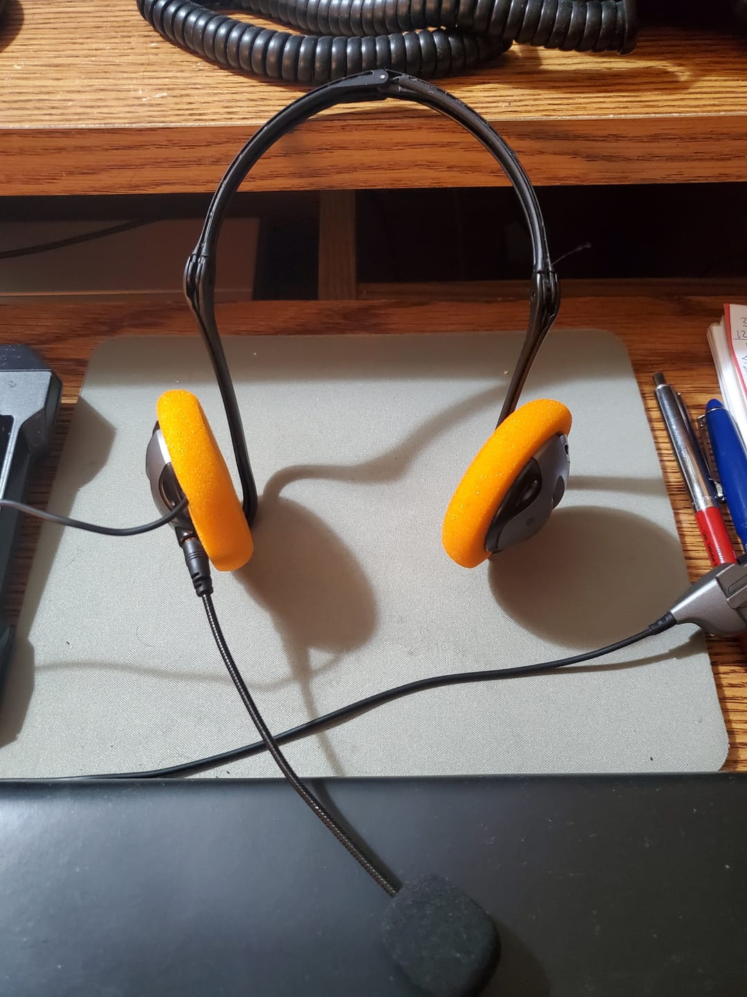 Customer photo review of Replacement Foam Pad Cushions for Headphones - 2" Diameter
